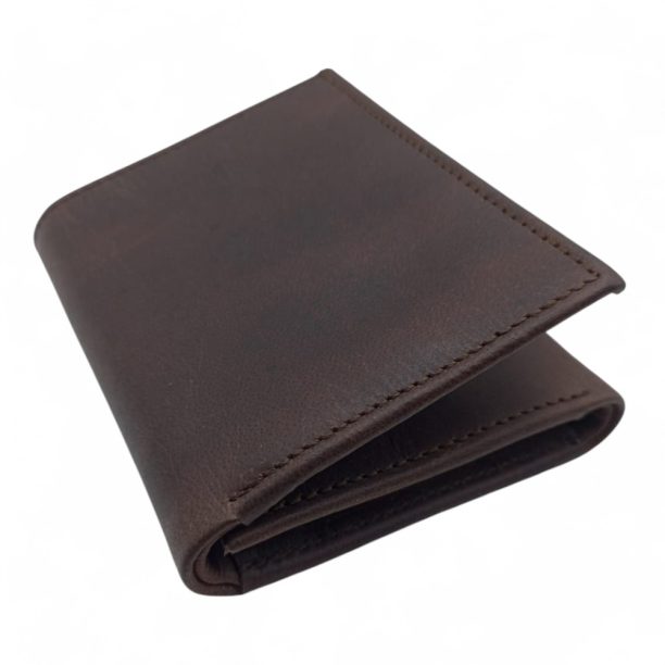 Classic Brown Genuine Leather Wallet - Slim & Stylish